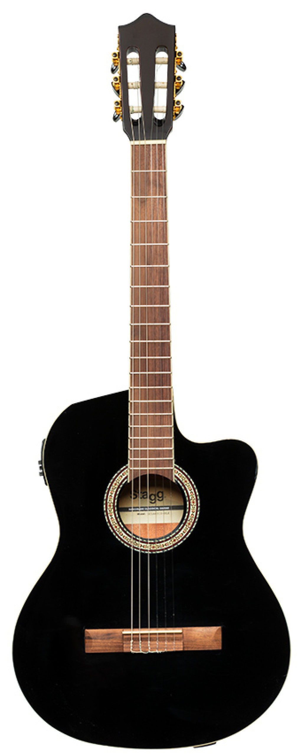 Гитара классическая STAGG SCL60 TCE-BLK