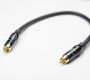 Патч-кабель MUZKABEL RSCMK3P - 0.1 метра, RCA – RCA (Синее кольцо)