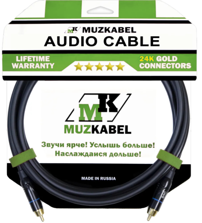 Аудио кабель MUZKABEL RSCMK3 - 1,5 метра, RCA – RCA