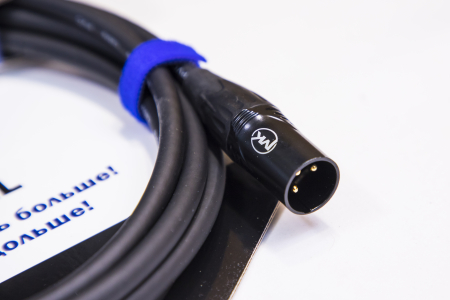 Микрофонный кабель MUZKABEL XXFMK1B - 2 метра, XLR – XLR