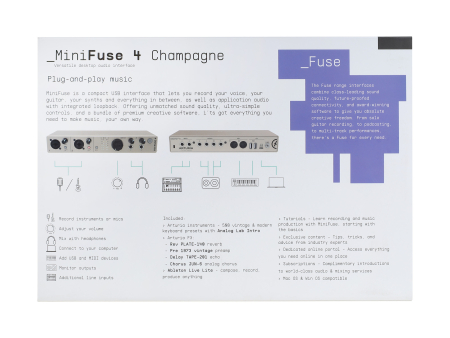 Звуковая карта Arturia MiniFuse 4 Champagne