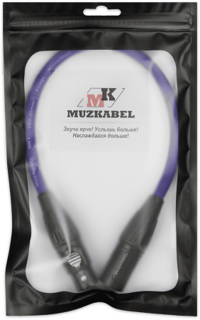 Патч-кабель MUZKABEL XXFMK1VP - 0.15 метра, XLR - XLR