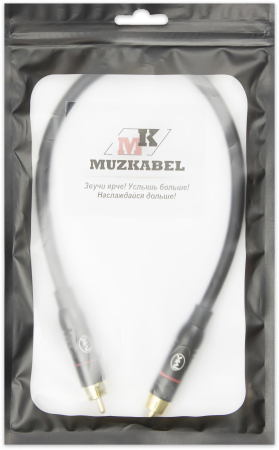 Патч-кабель MUZKABEL RSFIK4BP - 0.1 метра, RCA – RCA (Красное кольцо)