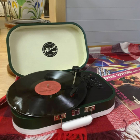 Виниловый проигрыватель Alive Audio VINTAGE VNT-02-CG Cades Gin