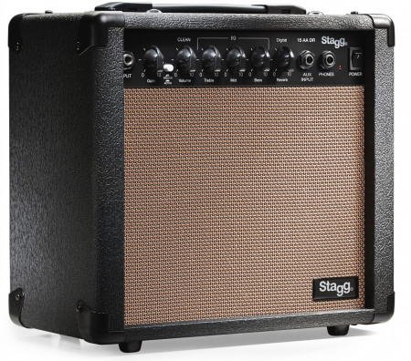 Комбоусилитель для акустических гитар Stagg 15 AA DR