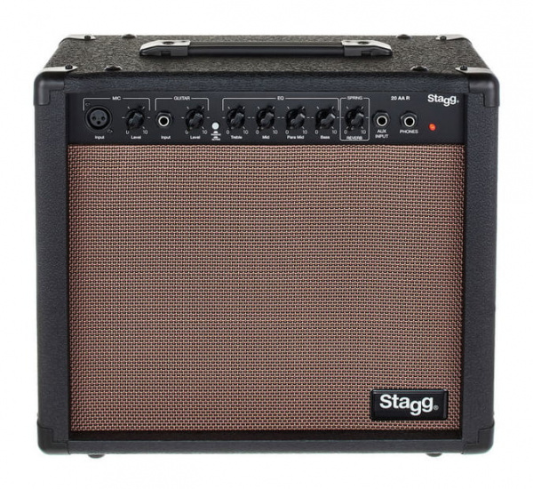 Комбоусилитель для акустических гитар Stagg 20 AA R