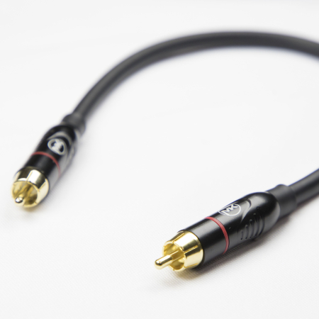 Патч-кабель MUZKABEL RSFIK4BP - 0.1 метра, RCA – RCA (Красное кольцо)
